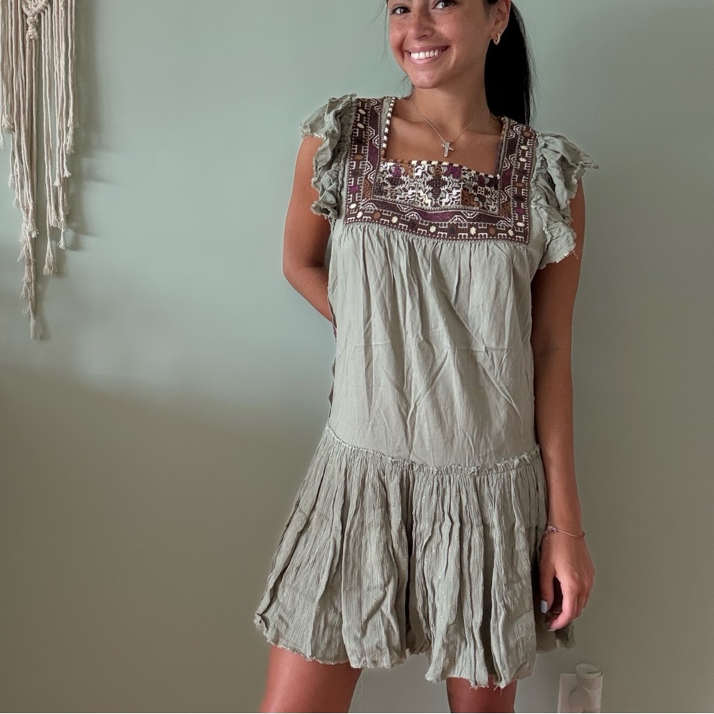 Boho Free People Mini Dress